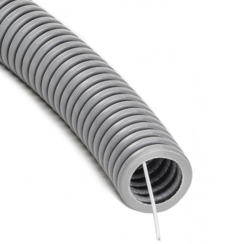 Corrugated pipe GRAY with wire D25 (REEL 50m) Marmat