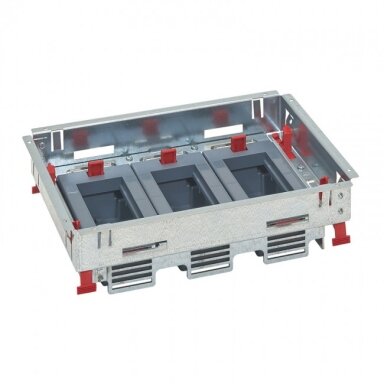 Floor box 12mod. Legrand 088020 (281.3x198.3x77.7mm, gray)
