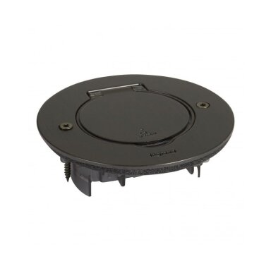 Floor box 2mod. Mosaic Legrand 089751 (brushed brown steel)