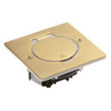 Grindinė dėžė 2mod. Legrand 089710 (šlifuoto aukso) Grindinė dėžė 2mod. Legrand 089710 (šlifuoto aukso)