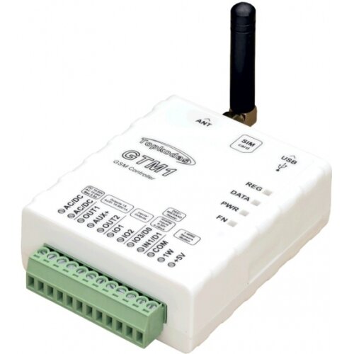 GSM security and control system Topkodas GTM1 4G (4 zones, 2 outputs, 12-24VAC/10-30VDC)