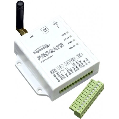 GSM gate controller Topcode PROGATE 4G (800 users, control by calls, SMS, Seranova mobile application)
