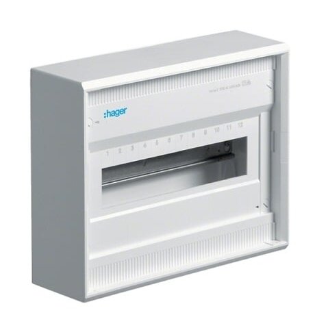 Hager 12 mod. virštinkinis skydelis VA12B Hager 12 mod. virštinkinis skydelis VA12B