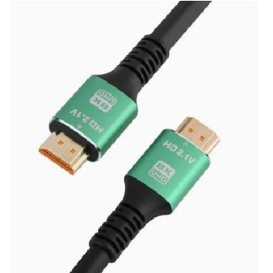 HDMI–HDMI kabelis Wirellee (3 m, HDMI 2.1, 8K, 60 Hz, 48 Gbit/s, ARC, juodas) HDMI–HDMI kabelis Wirellee (3 m, HDMI 2.1, 8K, 60 Hz, 48 Gbit/s, ARC, juodas)