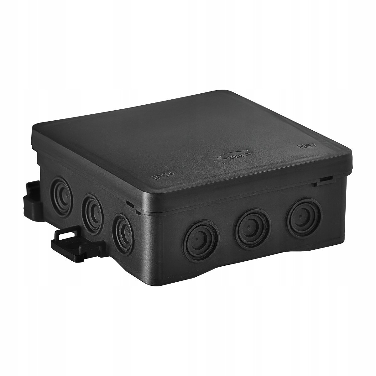 Hermetic distribution box Simet NS5 35360107 (black, 75x75x40mm, IP54) ​