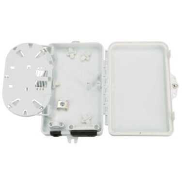 Hermetinė optinė FTTx sieninė dėžutė (2xSC/LC, IP65, 167x102x31 mm)