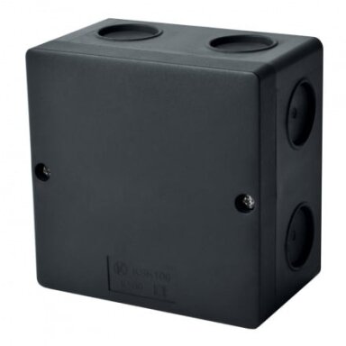 Hermetinė paskirstymo dėžutė Kopos KSK 100_FA (juoda, 101x101x63mm, IP66, UV atspari)