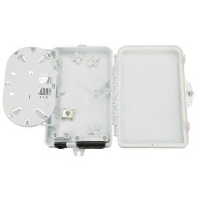 Hermetinė optinė FTTx sieninė dėžutė (2xSC/LC, IP65, 167x102x31 mm)