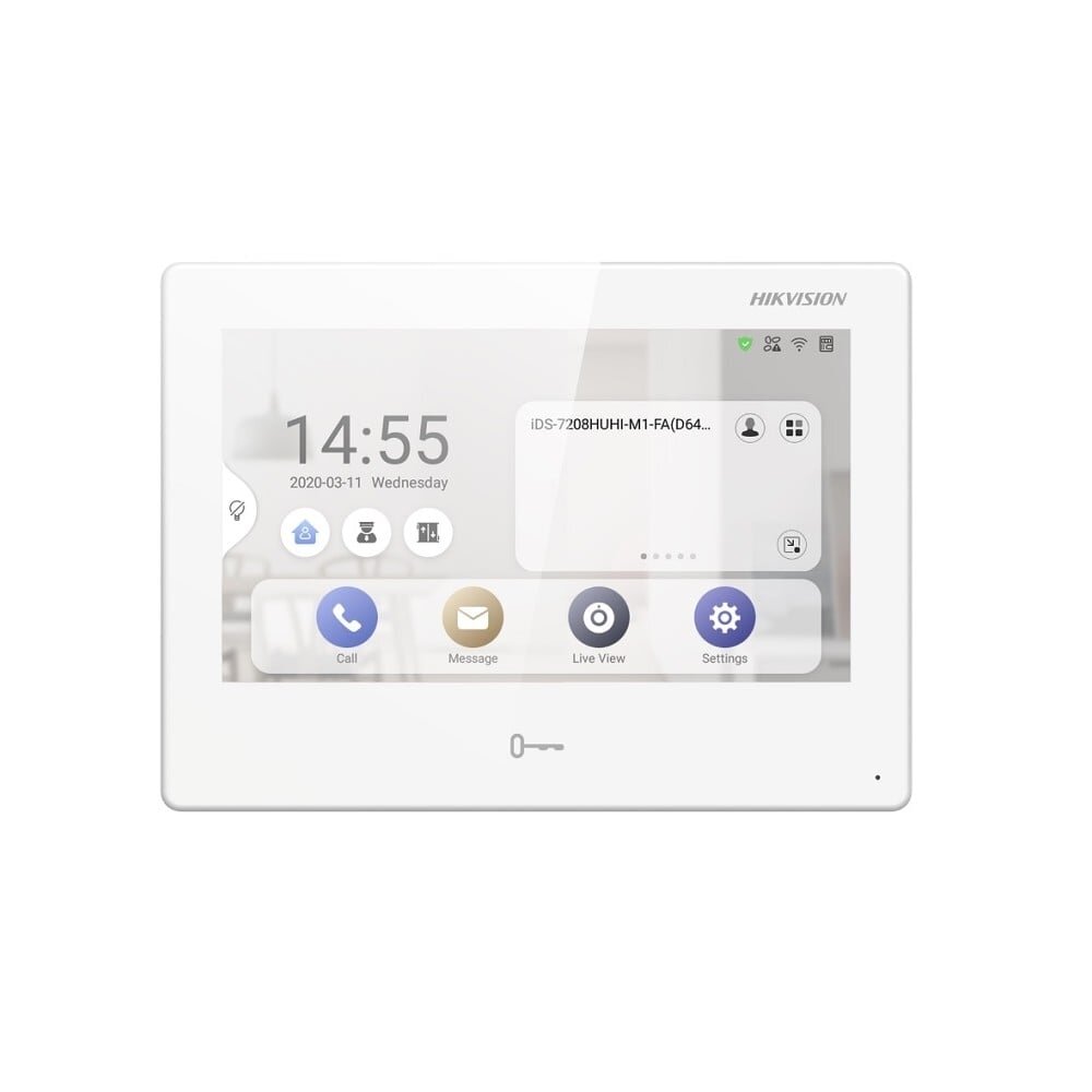 Hikvision android monitorius telefonspynėms DS-KH9310-WTE1 (baltas) Hikvision android monitorius telefonspynėms DS-KH9310-WTE1 (baltas)