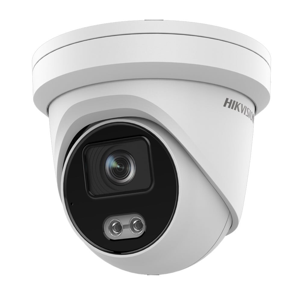 Hikvision dome DS-2CD2347G2-LU F2.8 (white, 4 MP, 30 m. LED, ColorVu)