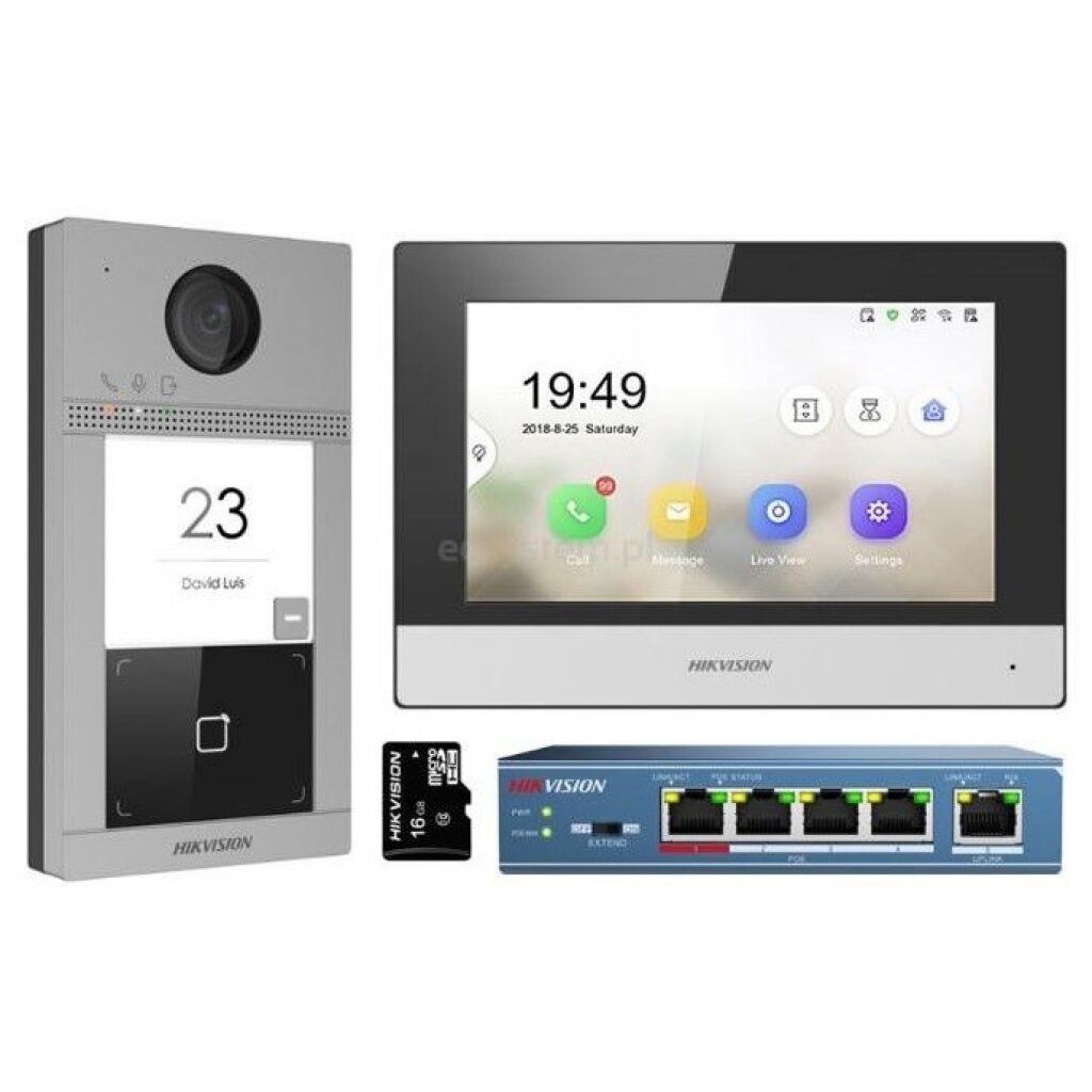 Hikvision SP telefonspynės komplektas PSMDSKIS604-S Hikvision SP telefonspynės komplektas PSMDSKIS604-S