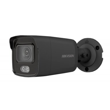 Hikvision bullet DS-2CD2047G2-LU F2.8 (juoda, 4 MP, 40 m. IR, ColorVu)