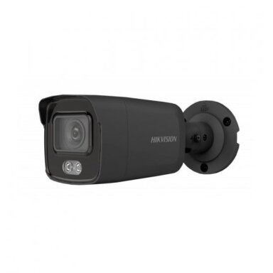 Hikvision bullet DS-2CD2T47G2-L F2.8  (no base) (black, 4 MP, 60 m. LED, ColorVu)