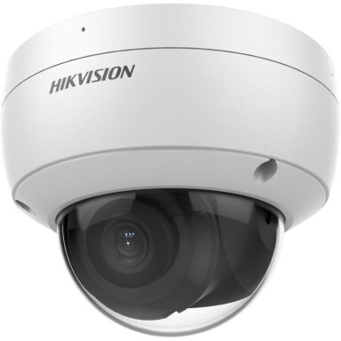 Hikvision dome DS-2CD2163G2-IU F4 (balta, 6 MP, 30 m. IR, AcuSense)