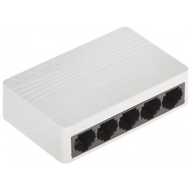 Hikvision 5 prievadų komutatorius DS-3E0105D-E Hikvision 5 prievadų komutatorius DS-3E0105D-E