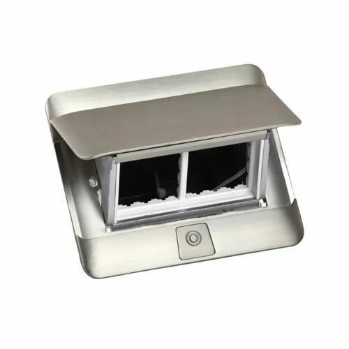 Įleidžiama modulinė dėžutė 4 mod. Legrand 654000 (metalinė, nerūdijančio plieno spalva) Įleidžiama modulinė dėžutė 4 mod. Legrand 654000 (metalinė, nerūdijančio plieno spalva)