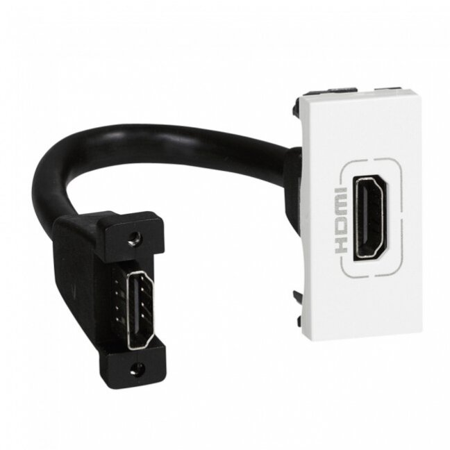 Įleidžiamas modulinis HDMI lizdas Mosaic Legrand 078778 Įleidžiamas modulinis HDMI lizdas Mosaic Legrand 078778
