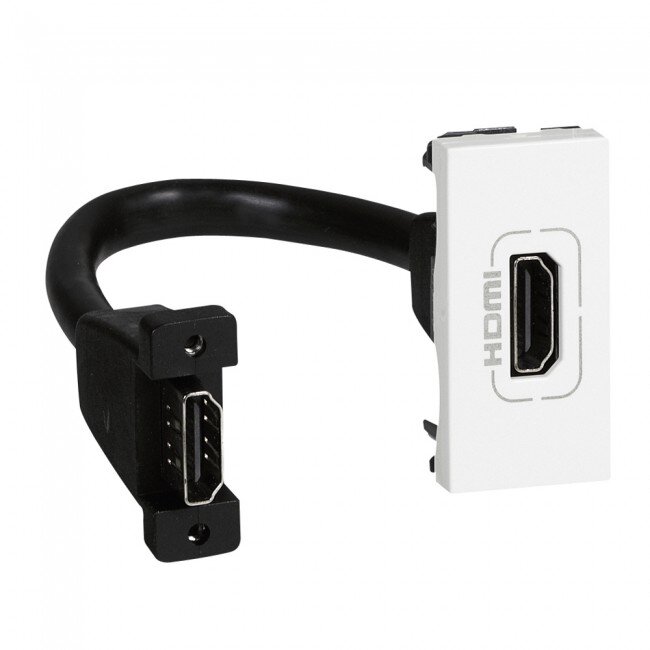 Įleidžiamas modulinis HDMI lizdas Mosaic Legrand 078778 Įleidžiamas modulinis HDMI lizdas Mosaic Legrand 078778