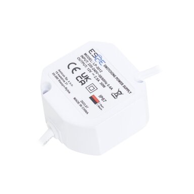 Impulsinis maitinimo šaltinis ESPE LP-3012 (30W, 2.5A/12V, hermetinis IP67, 50x47x25)