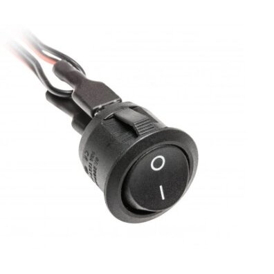 Flush-mounting switch GTV AE-WLC01-20 (black, 12V)