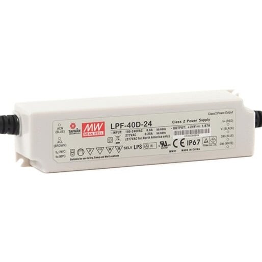 Switched-mode power supply 24V 1.67A 40.8W IP67, dimmable