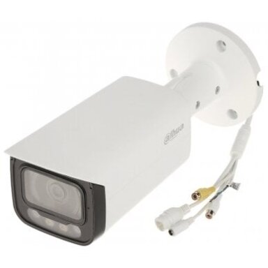 IP camera Dahua Bullet HFW2449T-AS-IL-0360B F3.6 (White, 4MP, WizSense, IR 60m, white light 50m, IP67)