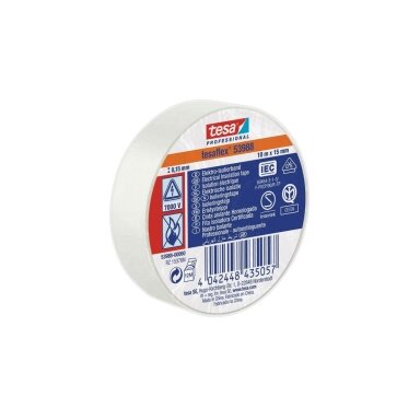 Soft PVC Insulation Tape TESA (white) 10m x 15mm 53988-00065-00