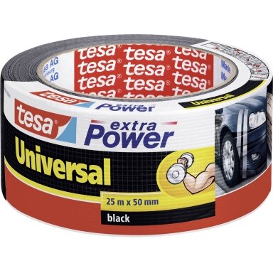 TESA extra Power Universal (black) 25m x 50mm 56388-00001-07