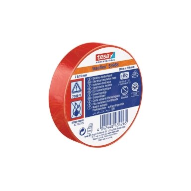 Soft PVC Insulation Tape TESA (red) 10m x 15mm 53988-00020-00