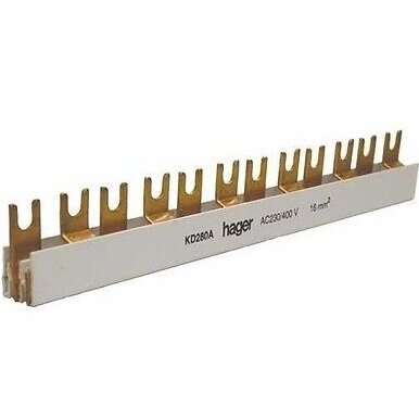 Insulated busbar Hager KDN180A (1P, 12 mod., 16mm)