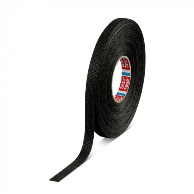 Insulating cloth tape TESA (black) 25m x 9mm 51608-00002-00 Insulating cloth tape TESA (black) 25m x 9mm 51608-00002-00