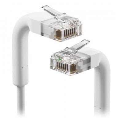 Cable patch Ubiquiti U-Cable-Patch-RJ45 (white, 0.10m, UTP, Cat. 6)