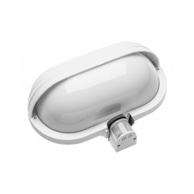 KACROO sieninis LED šviestuvas su judesio davikliu (baltas, 180°, 60 W, IP40) GTV OS-KACROO-0