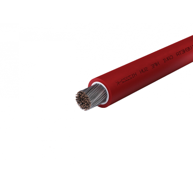 Kabelis SOLAR H1Z2Z2K 1x4 (raudonas, Dca, 1 m) Kabelis SOLAR H1Z2Z2K 1x4 (raudonas, Dca, 1 m)