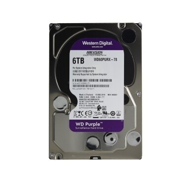 Hard disc WD Purple WD62PURX-78 Hikvision Surveillance 6 TB