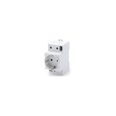 Socket on DIN rail with grounding Pawbol M.06-16A/250V-S