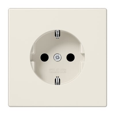 Socket with grounding JUNG LS1520 (ivory color, 16A/250V)