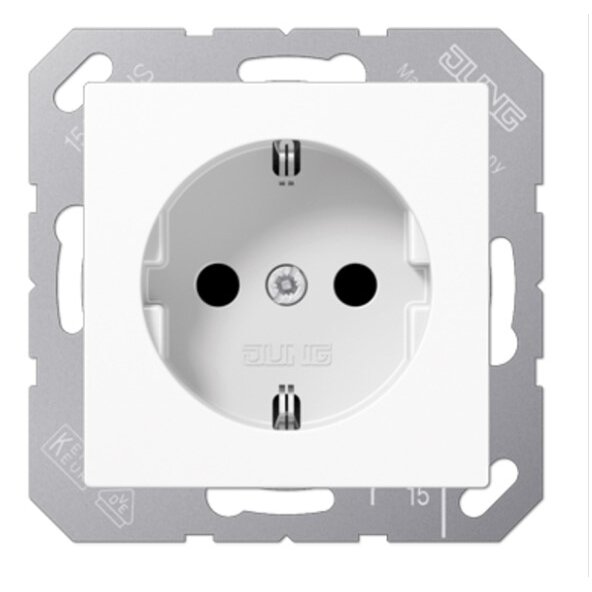 Socket JUNG AS A1520KIWW (white, matte, 16A/250V)