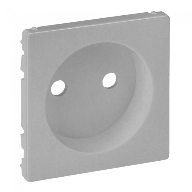 Cover plate Valena Life Legrand 754972 (aluminium color, without grounding)