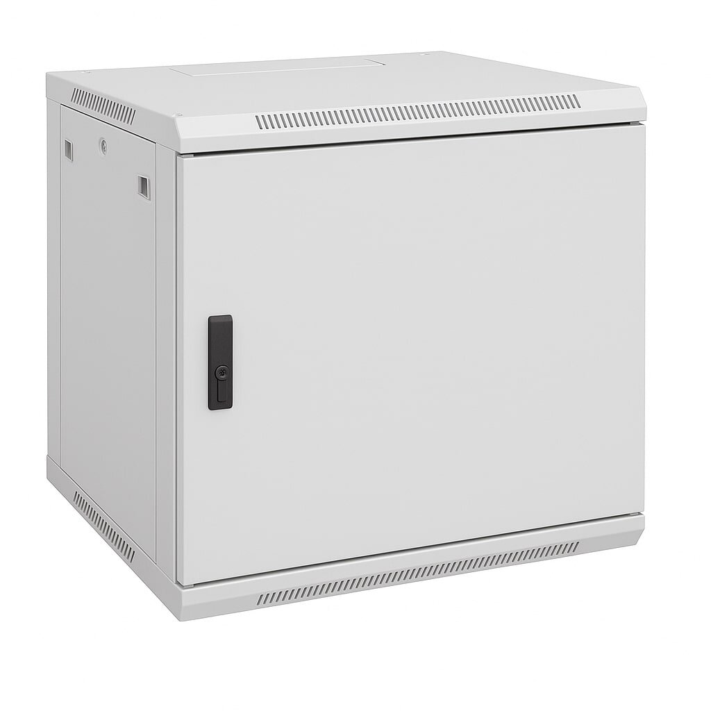 Wall-mounted 19'' network cabinet 15U 600x600mm (grey, assembled, IP20) AWM2-6615