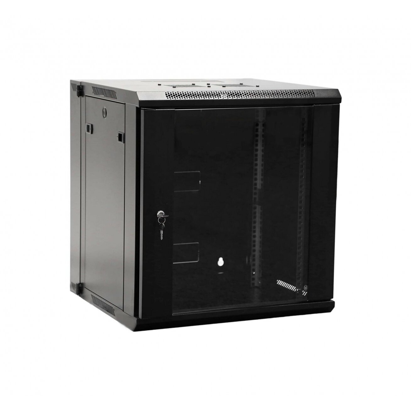 Komutacinė spinta 19'' pakabinama 18U 600x600x902 (juoda) Komutacinė spinta 19'' pakabinama 18U 600x600x902 (juoda)
