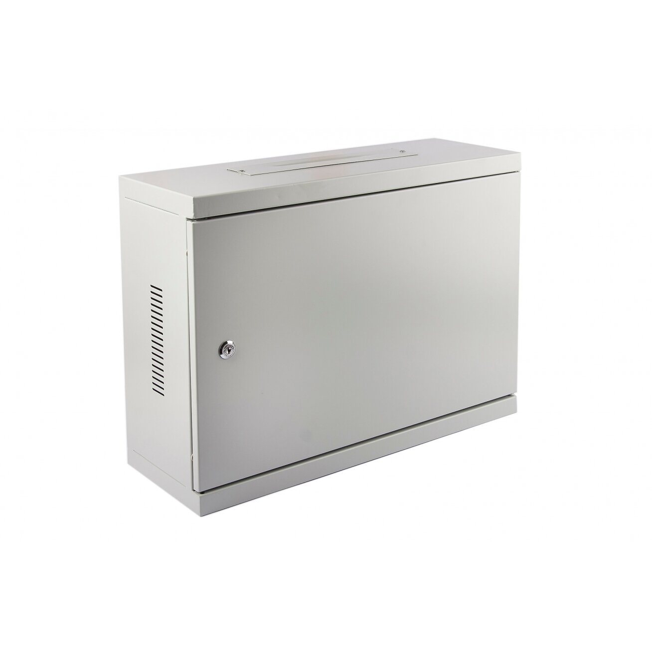 Commutation cabinet 19" wall mounted 3U 540x400x180 (white, metal door)