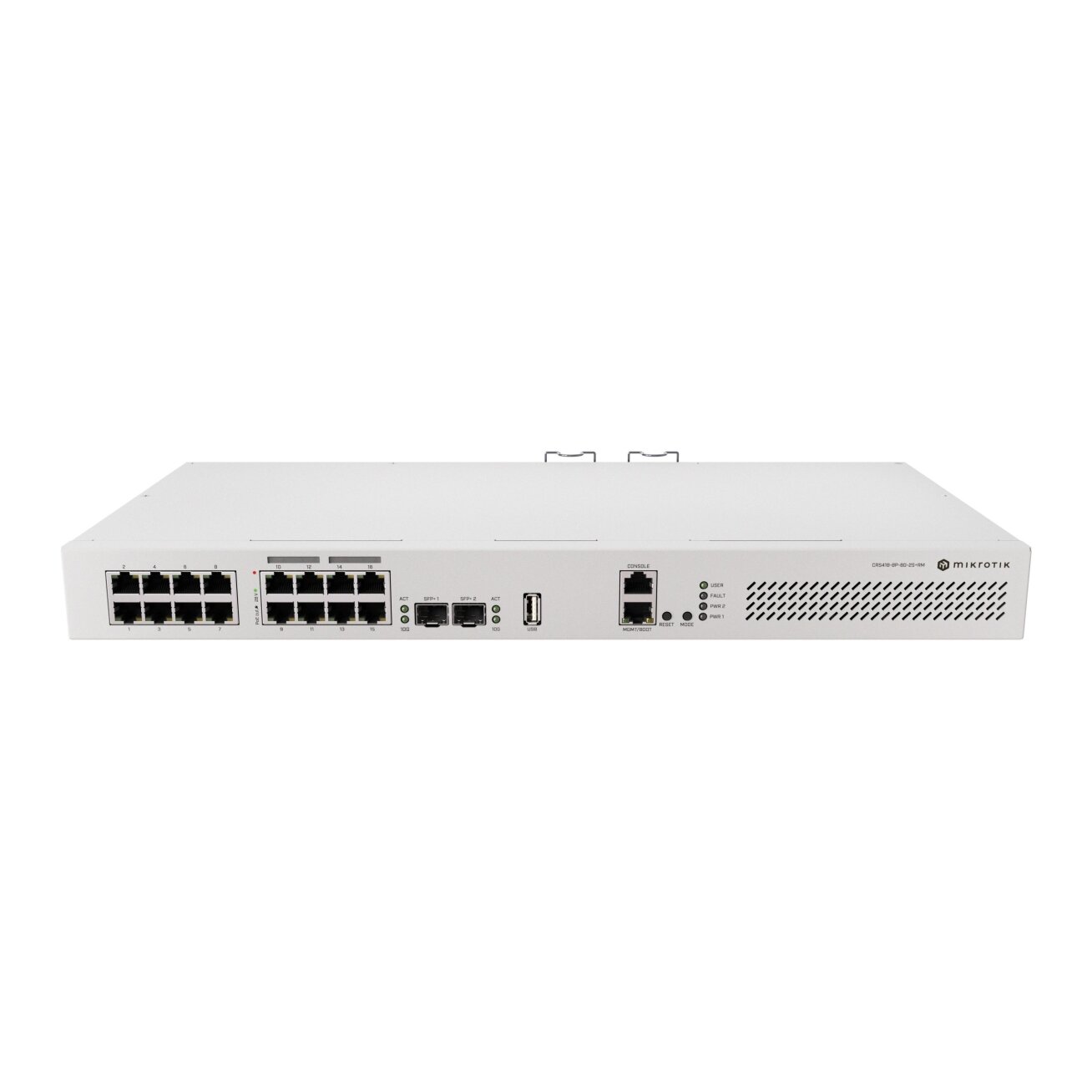 16-port switch Mikrotik CRS418-8P-8G-2S+RM 16-port switch Mikrotik CRS418-8P-8G-2S+RM