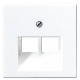 Computer socket cover JUNG AS A569-2BFPLUAWW (white, 2xRJ45)