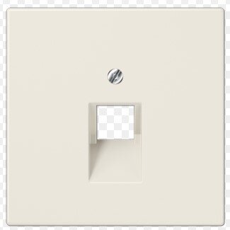 Computer socket cover JUNG LS969-1UA (ivory, 1xRJ45)
