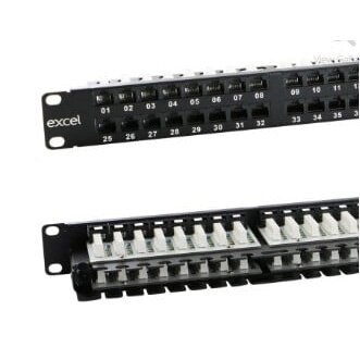 Komutacinė panelė 19" 1U 48 portų Excel 100-394 (Cat.6e) Komutacinė panelė 19" 1U 48 portų Excel 100-394 (Cat.6e)