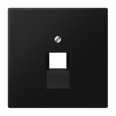 Kompiuterinio lizdo apdaila JUNG LS969-1UASWM (juoda, matinė, 1xRJ45)