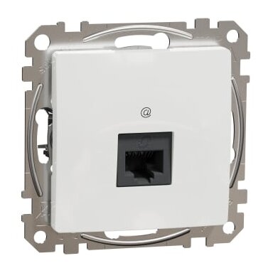 Kompiuterinis lizdas 1xRJ45 UTP cat.6 Schneider Electric Sedna Design SDD111461 (baltas)