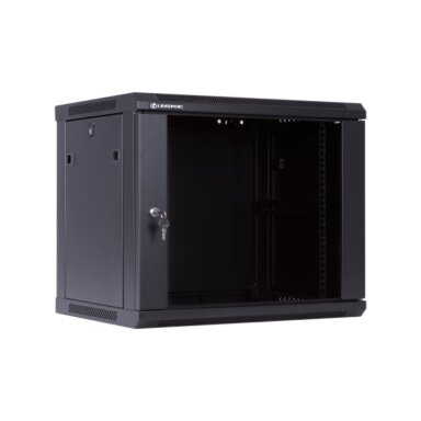 Komutacinė pakabinama spinta 19" 6U 600x500x368 (juoda, nesurinkta)