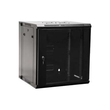 Komutacinė pakabinama spinta 19" 9U 600x450 (juoda)